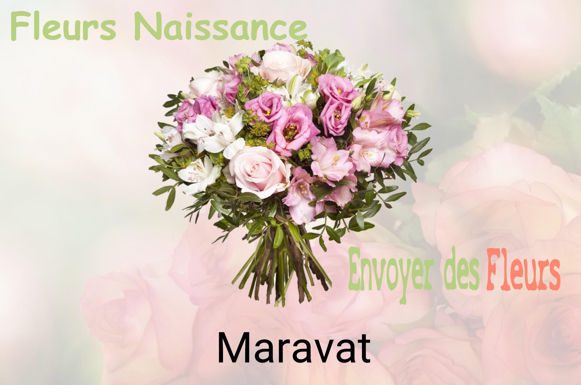 Bouquet de fleurs de naissance livré à Maravat